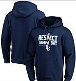 Men's Tampa Bay Rays Navy 2020 Postseason Collection Pullover Hoodie